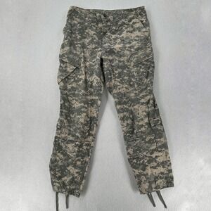 ACU Army Combat Uniform Pants Digital Camo LARGE‎ LONG Digicam Ripstop